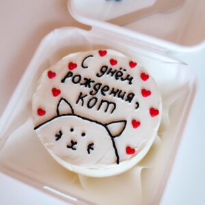 бенто торт С днём рождения кот - фото - кафе НОБА