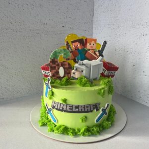 торт Minecraft заказать в Москве с доставкой